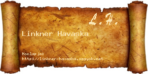 Linkner Havaska névjegykártya